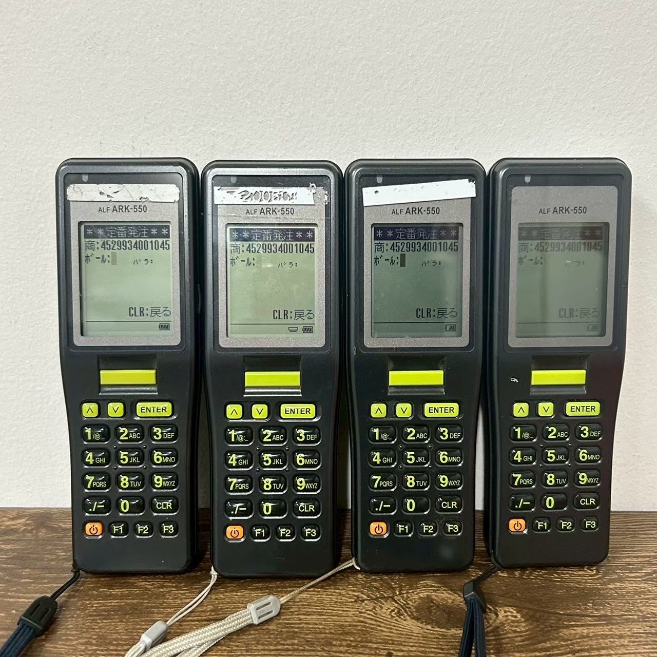 4台セット】ARF バーコードハンディ ターミナル ALF ARK-550 商品管理