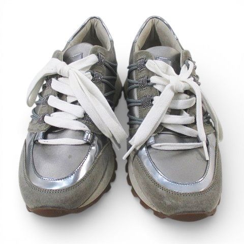 ブルネロクチネリ BRUNELLO CUCINELLI ローカットスニーカー 37 グレー