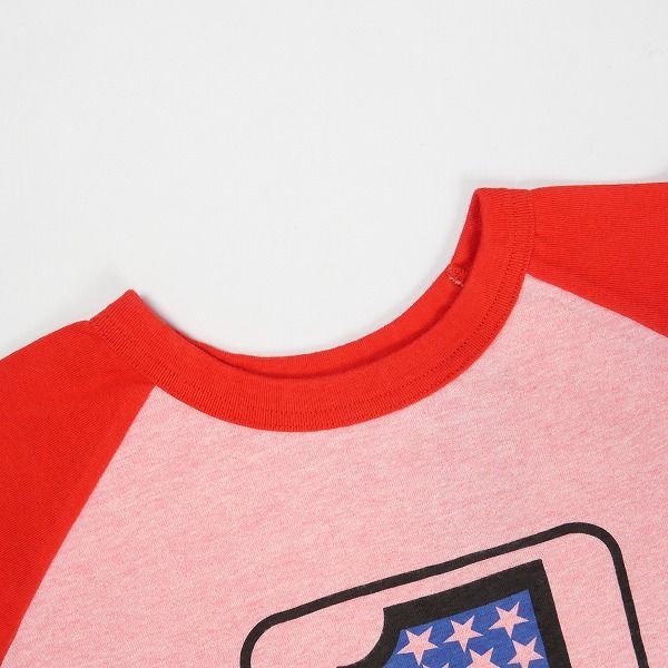 Size【L】 TENDERLOIN テンダーロイン T-RAGLAN TEE RED ラグランロンT
