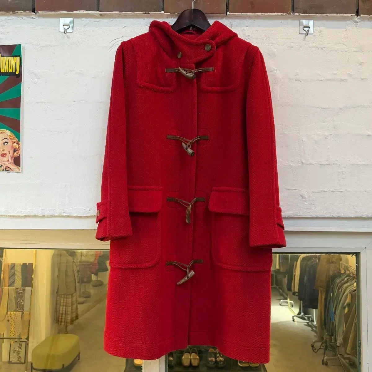 Old England 英国製 レッド ウール ダッフルコート - メルカリ