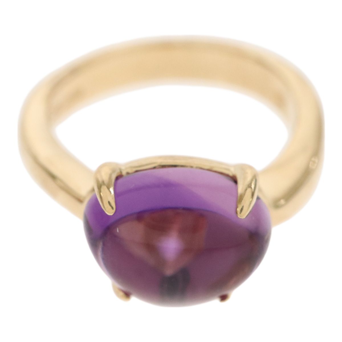 BVLGARI ブルガリ 750YG 18金イエローゴールド アメジスト メディ