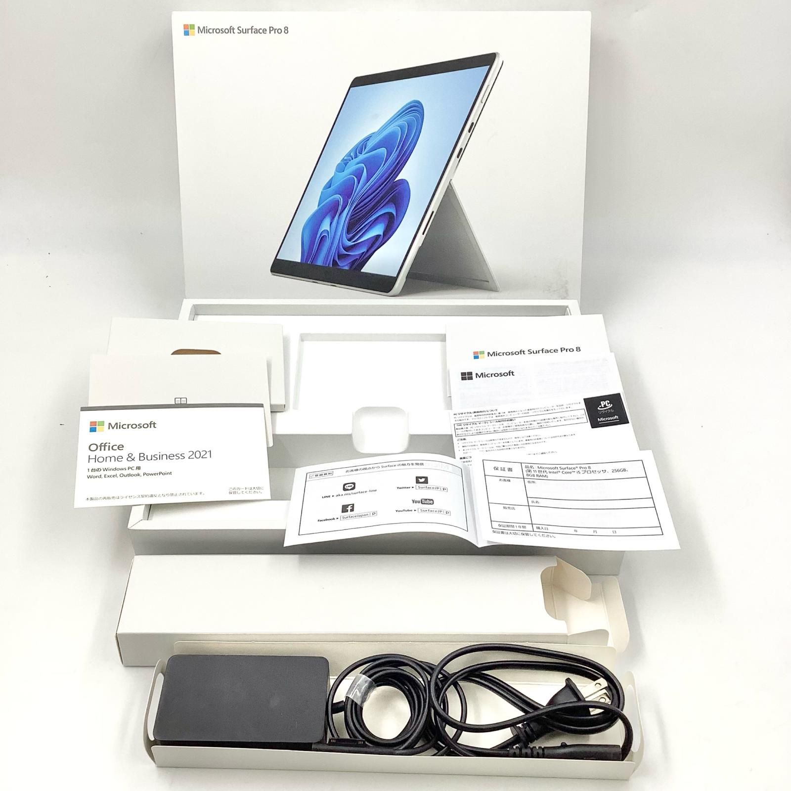 全額返金保証】【最速発送】Microsoft Surface Pro 8 Model 1983 11th