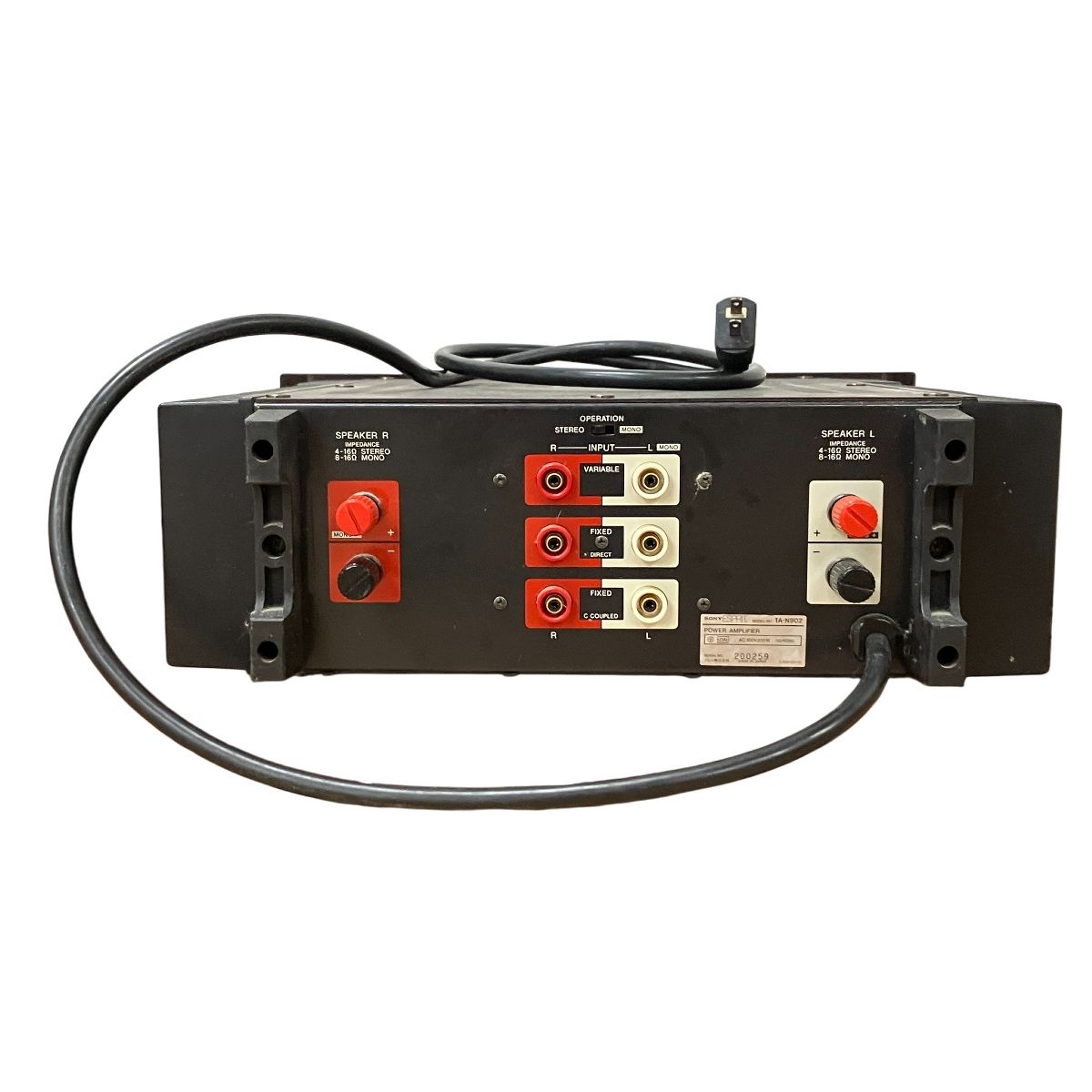 ジャンク　SONY TA-N902 ステレオパワーアンプ SONY TA-N902 ステレオ パワーアンプ オーディオ 機器 音響機材