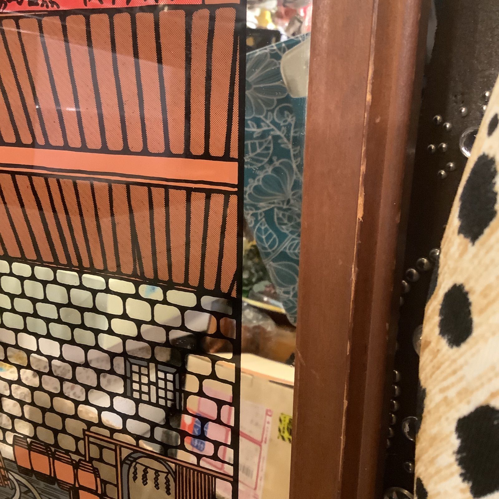 ☆レア☆パブミラー 奥山義八郎 建造物版画・ニッカウヰスキー蒸溜工場