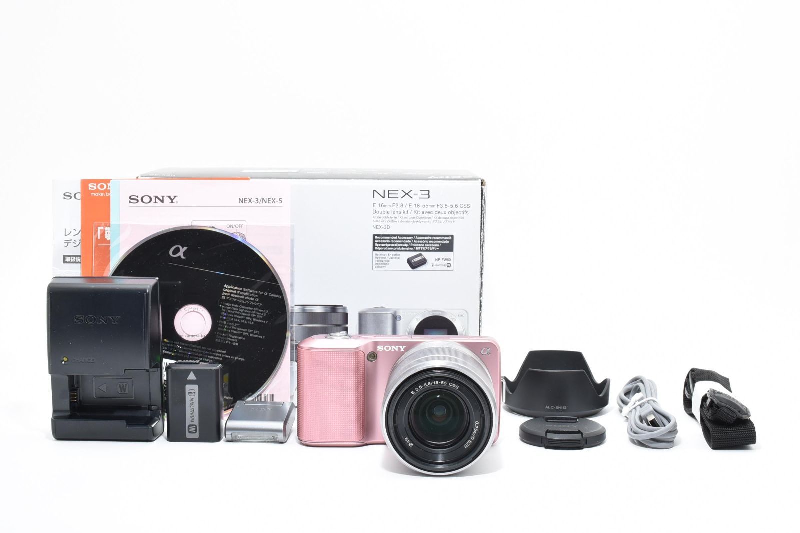 ☆希少カラー☆SONY ソニー NEX-3 ピンク 18-55mm レンズセット 人気の