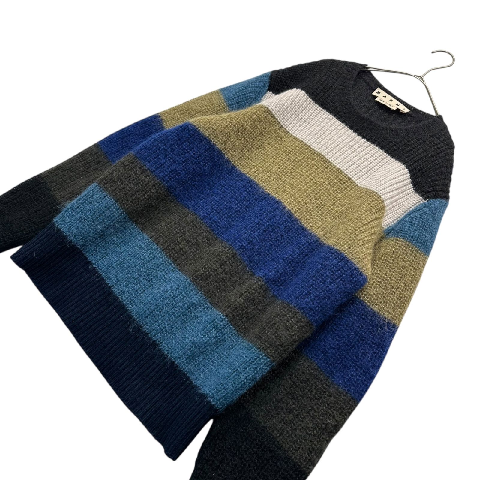MARNI(マルニ) 20AW Multi-Border Mohair Knit マルチ ボーダー モヘア