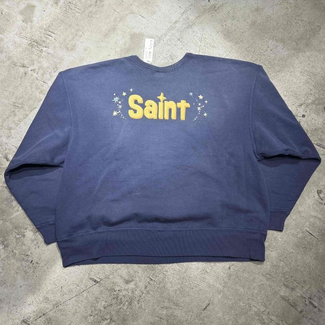 SAINT MICHAEL 26ss DSN_CRW NK SWT / TINKER BELL / NVY SIZE-XL SM