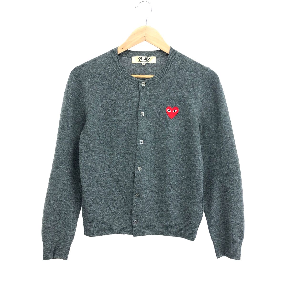 PLAY COMMEdesGARCONS プレイコムデギャルソン カーディガン サイズ:M
