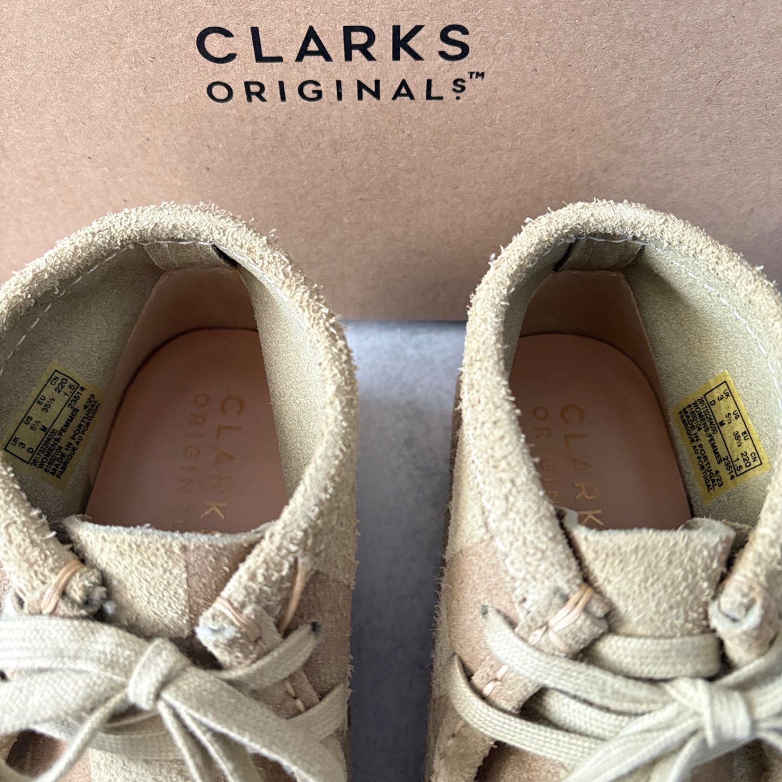 Clarks クラークス 希少 チェック柄 ワラビー モカシンシューズ