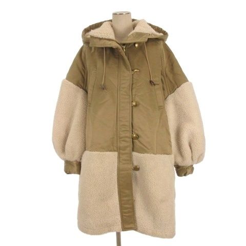 ETRE TOKYOミリタリーボアコート M ベージュ ETRE TOKYO（エトレトウキョウ） コート M ベージュ レディース