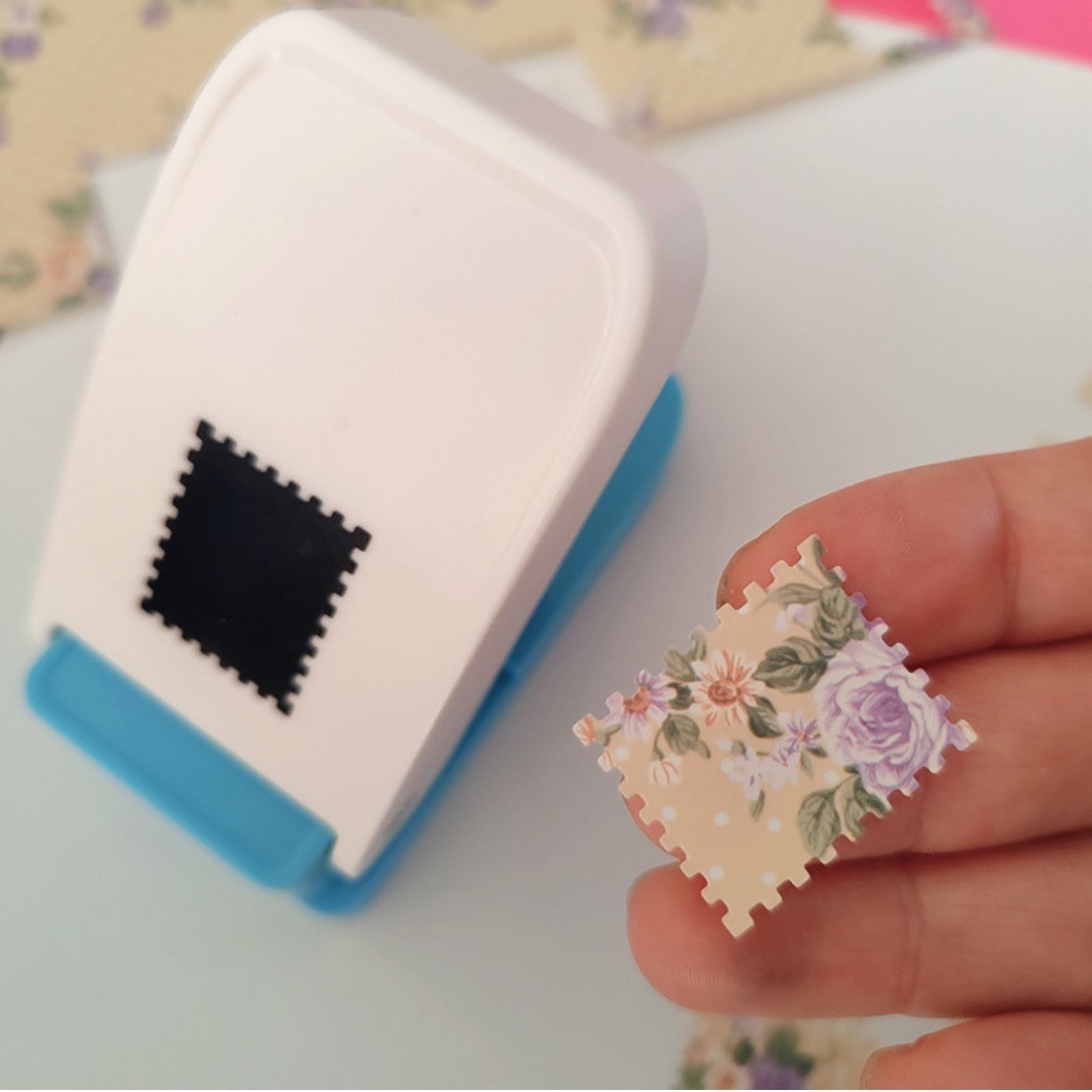 クラフトパンチ スクエアパンチ 四角 切手型 穴あけパンチ