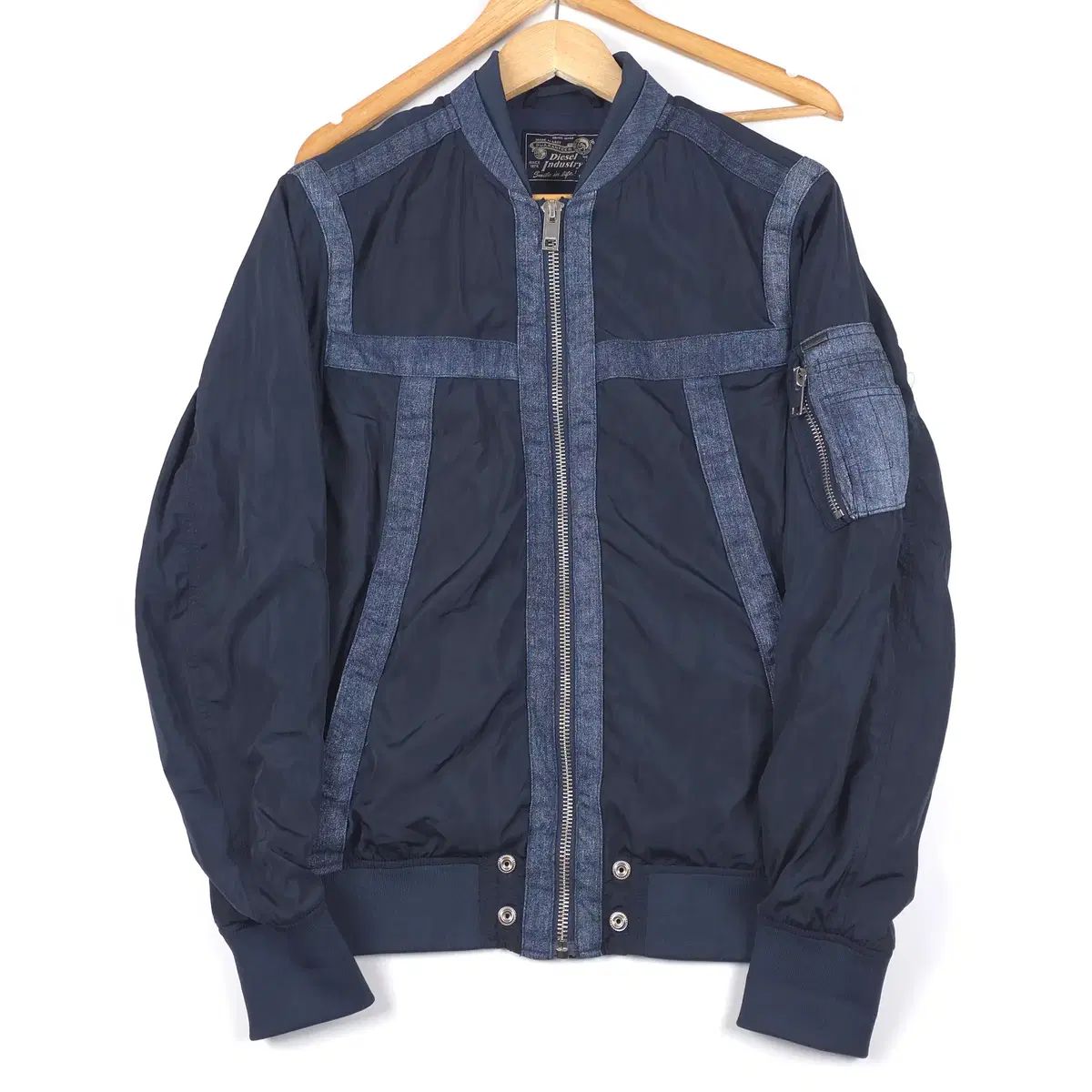 DIESEL ナイロン デニム ma-1 ジャケット (M) 【公式通販】