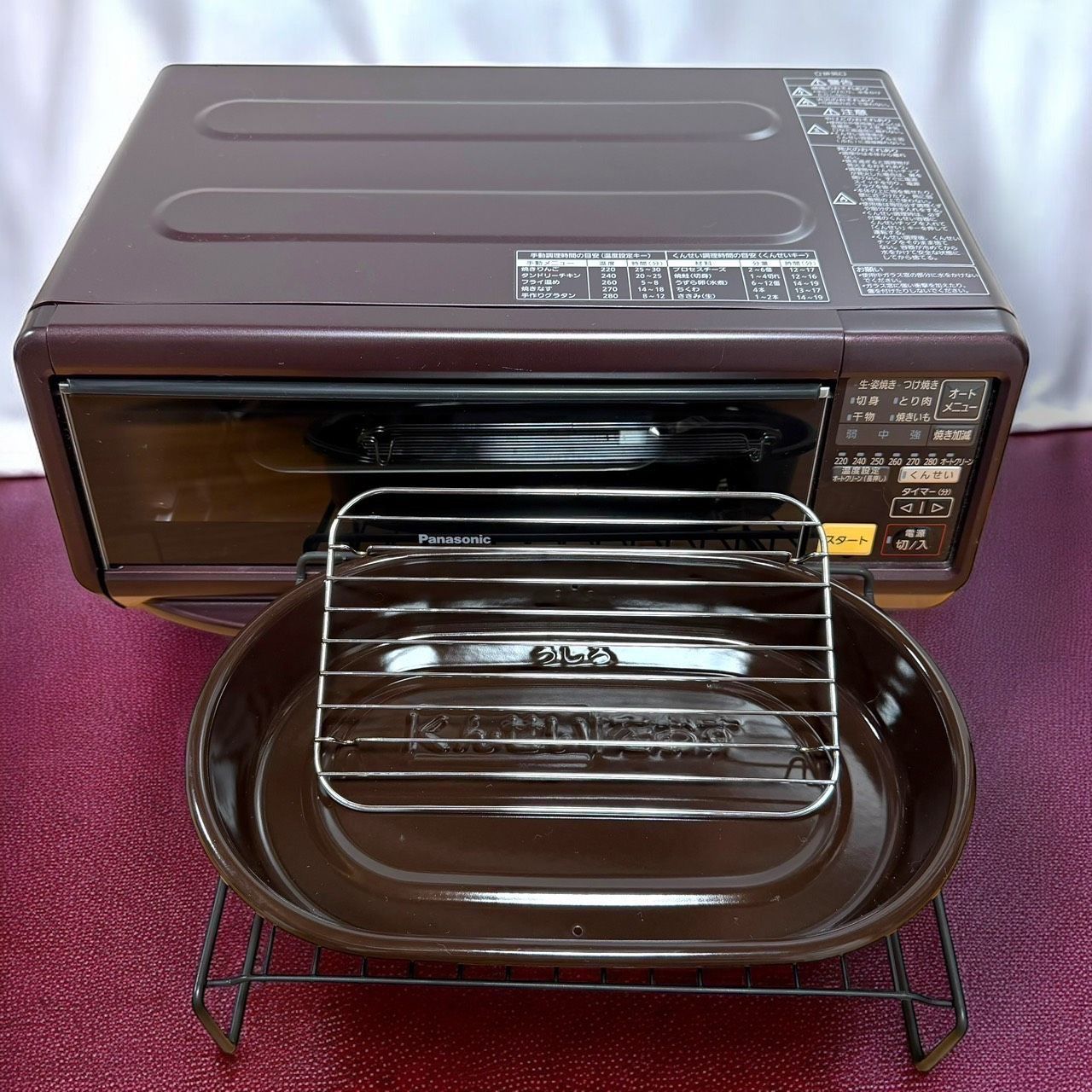 ☆送料無料 美品 Panasonic パナソニック NF-RT1000 T ブラウン 燻製器