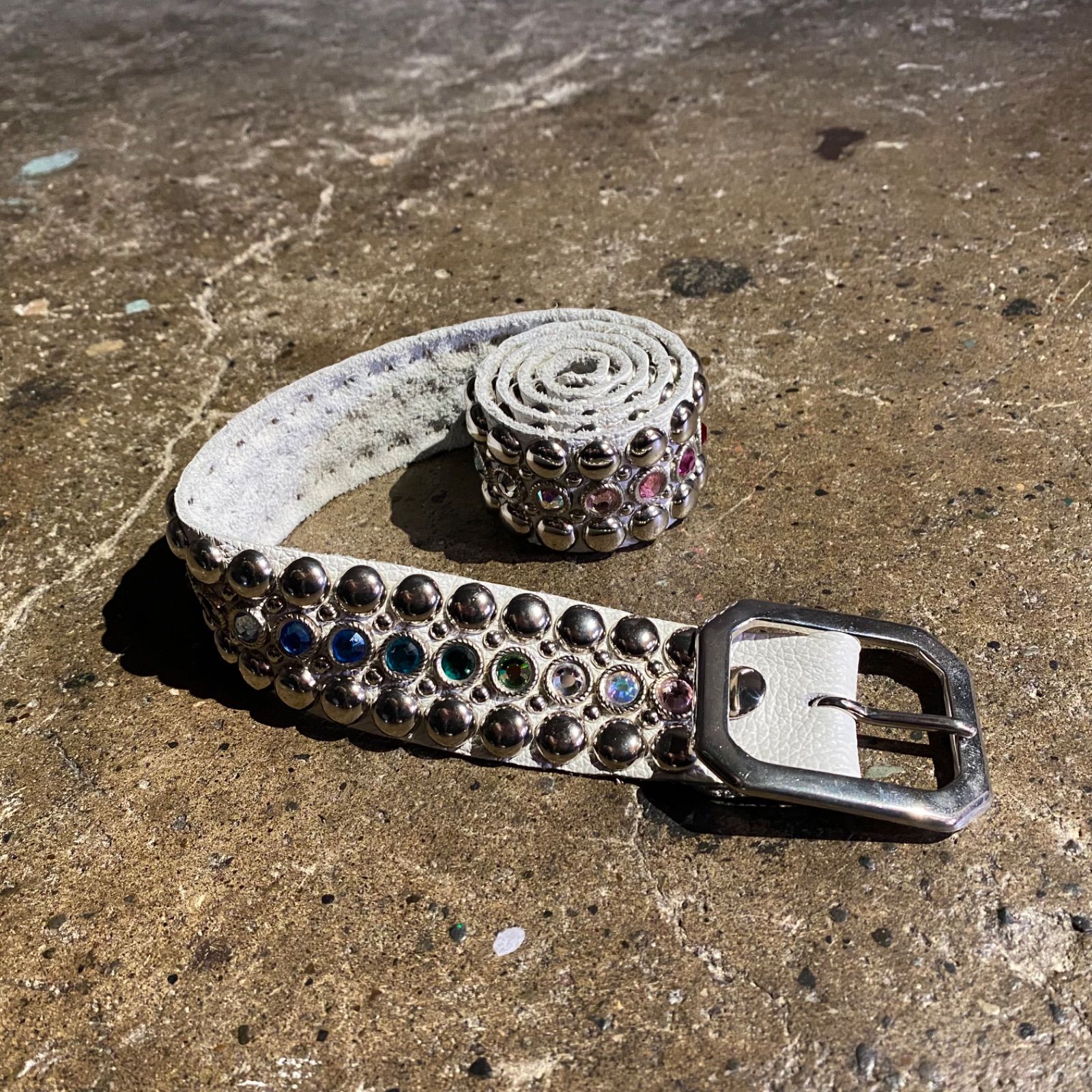 SKY Ron Herman取扱い スタッズレザーベルト sizeS スカイ ロン