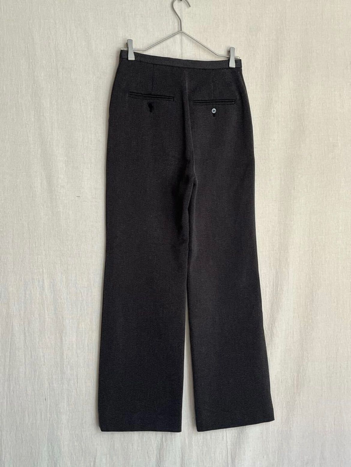 定価2.5万円 STEVEN ALAN セミフレア パンツ / M コットン ウール グレー レディース スラックス P5-11027-9429