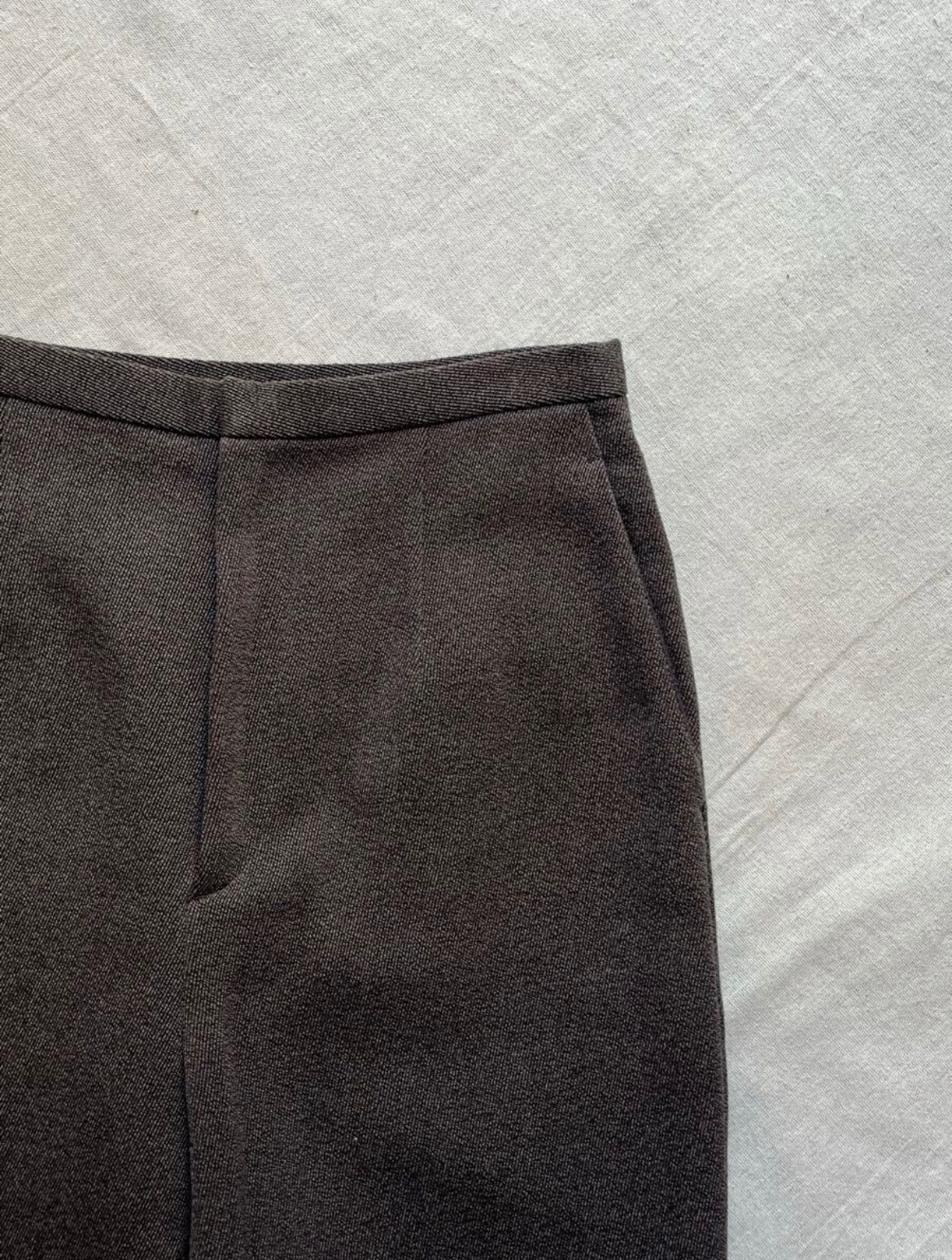 定価2.5万円 STEVEN ALAN セミフレア パンツ / M コットン ウール グレー レディース スラックス P5-11027-9429