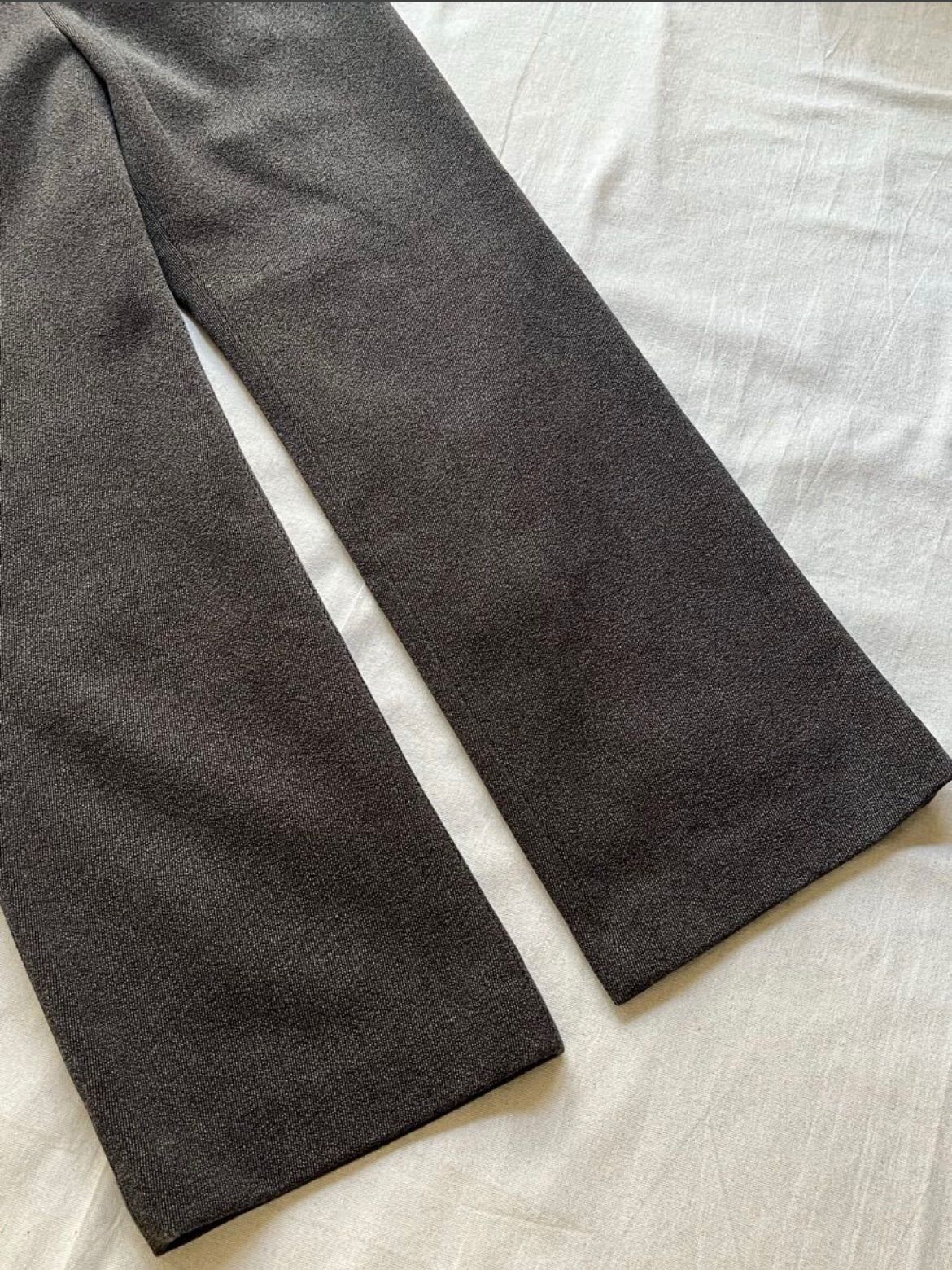 定価2.5万円 STEVEN ALAN セミフレア パンツ / M コットン ウール グレー レディース スラックス P5-11027-9429