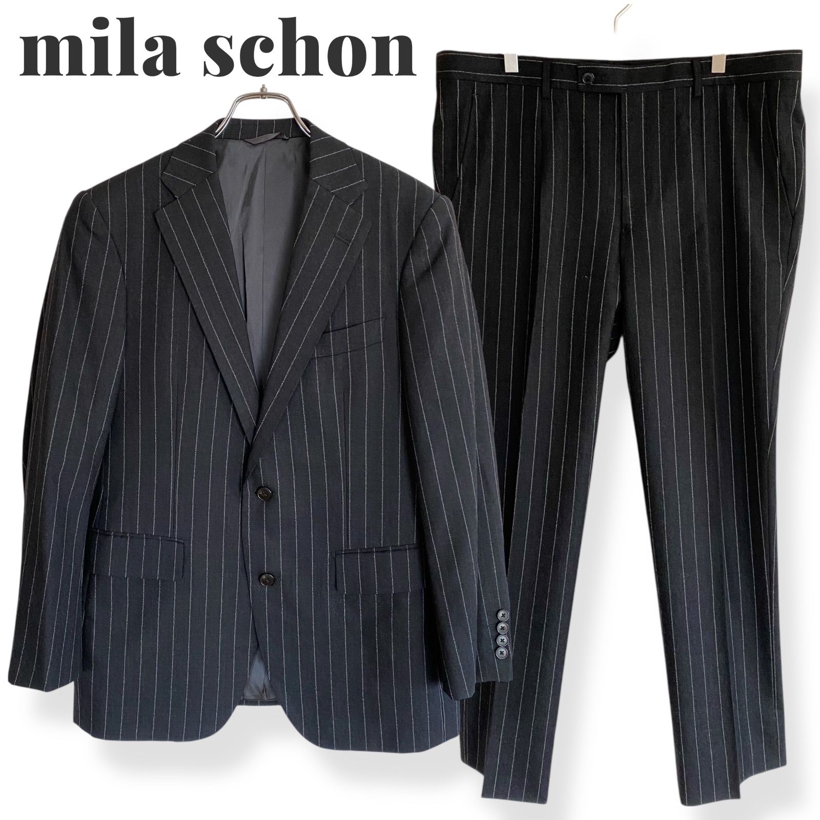 mila schon ミラショーン メンズ スーツ セットアップ 48C M 日本製