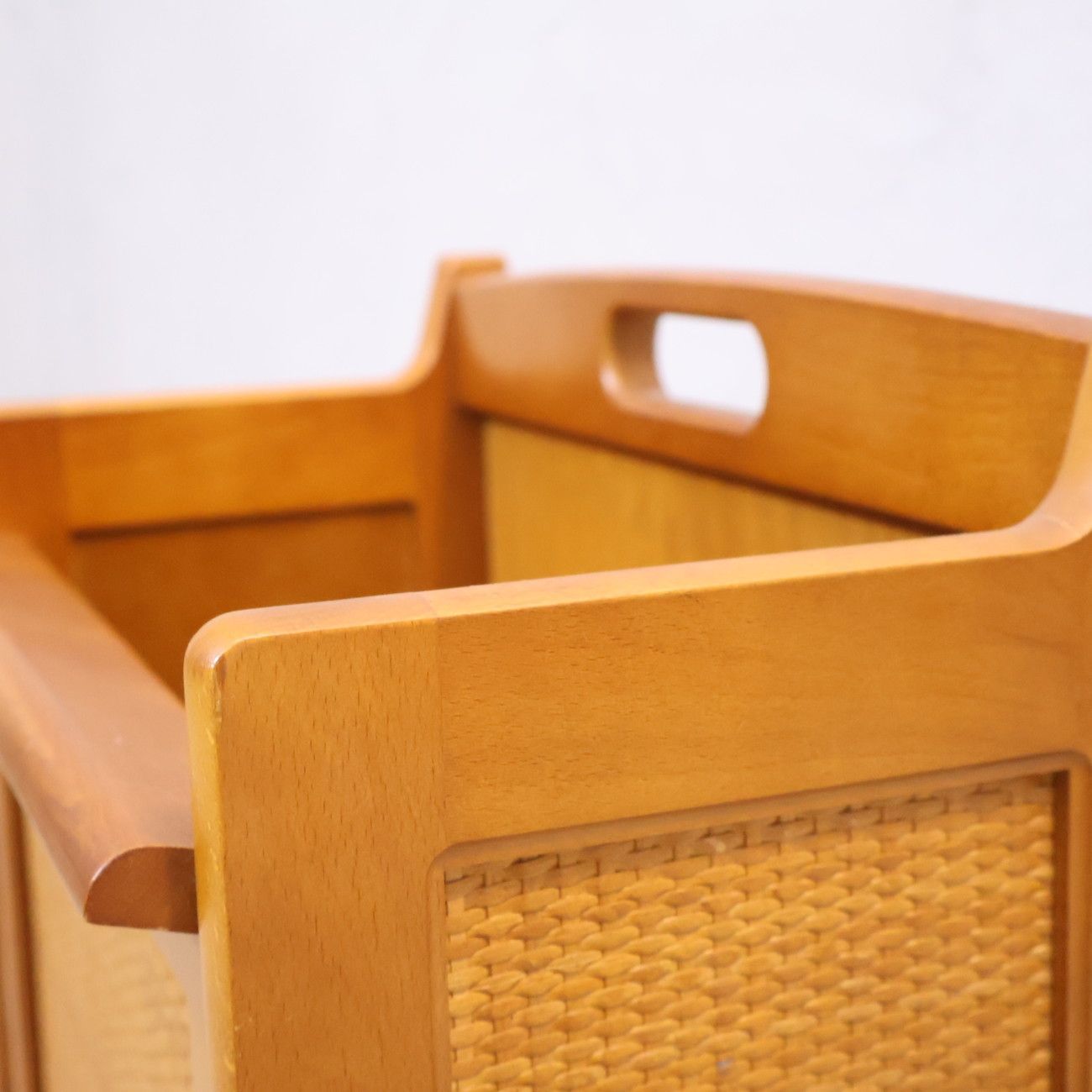 karimoku カリモク家具 マガジンラック ラタン コンパクト シンプル 
