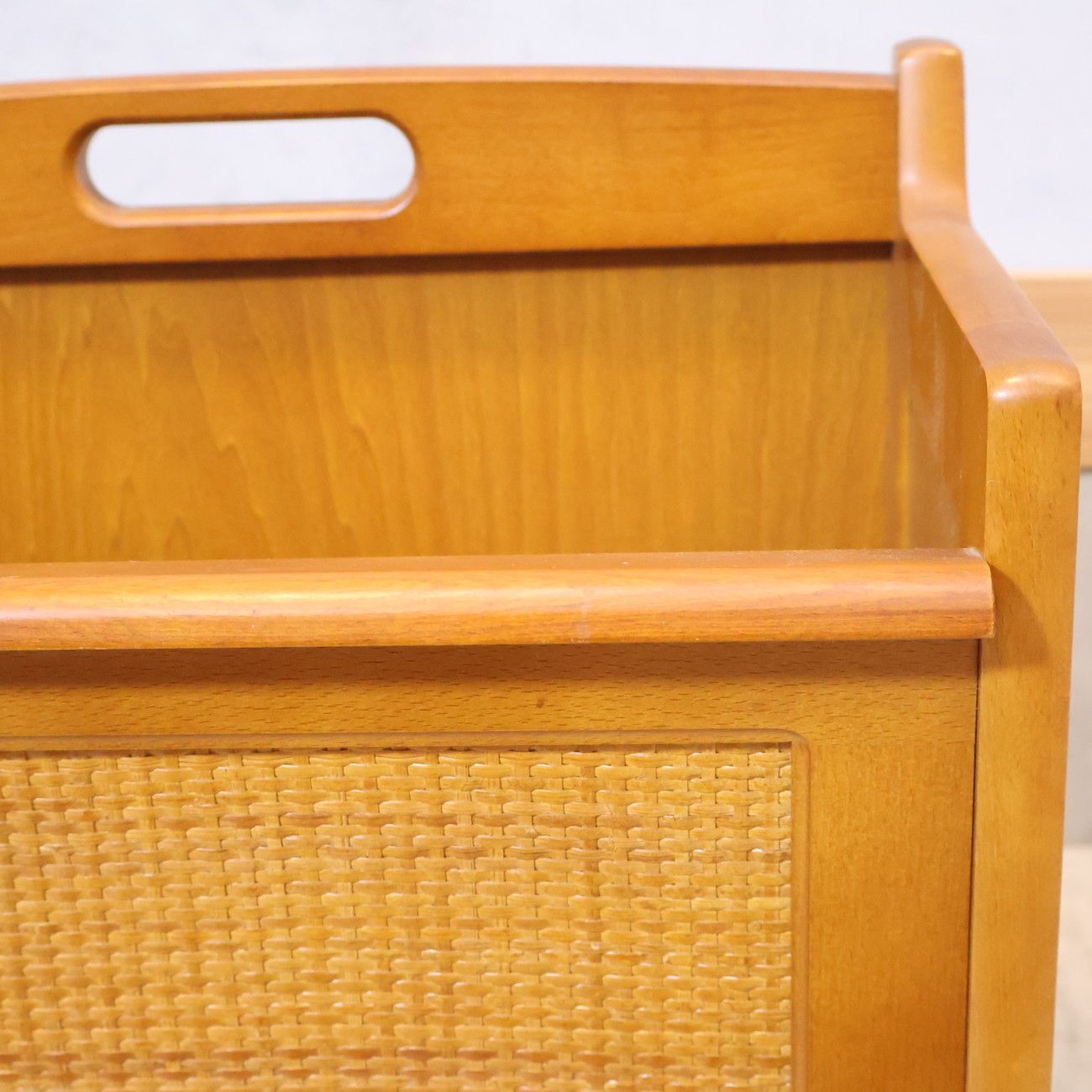 karimoku カリモク家具 マガジンラック ラタン コンパクト シンプル