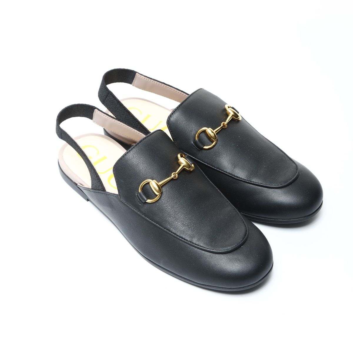 GUCCI グッチ ローファー プリンスタウン レザーミュール ホースビット