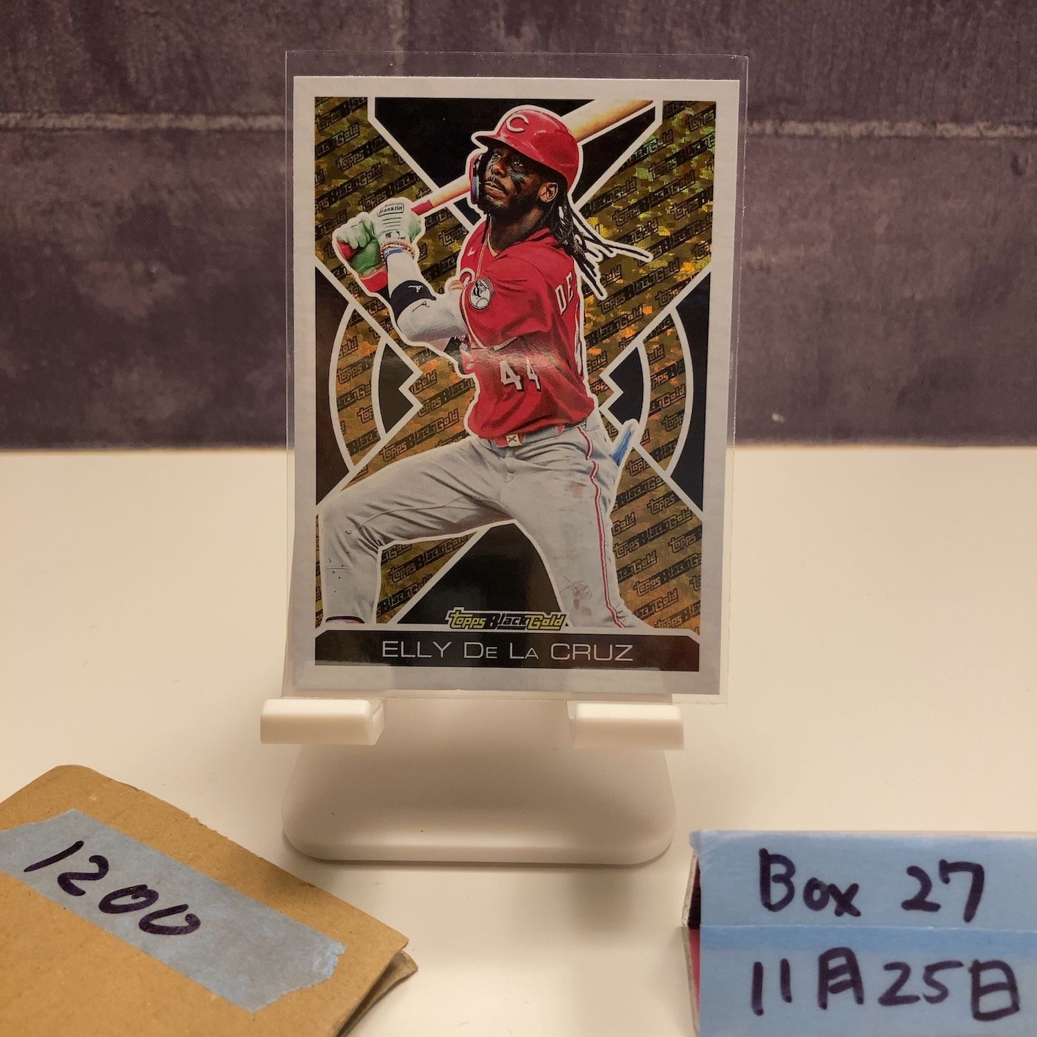 2024 Topps Black Gold Elly De La Cruz Cincinnati Reds カード