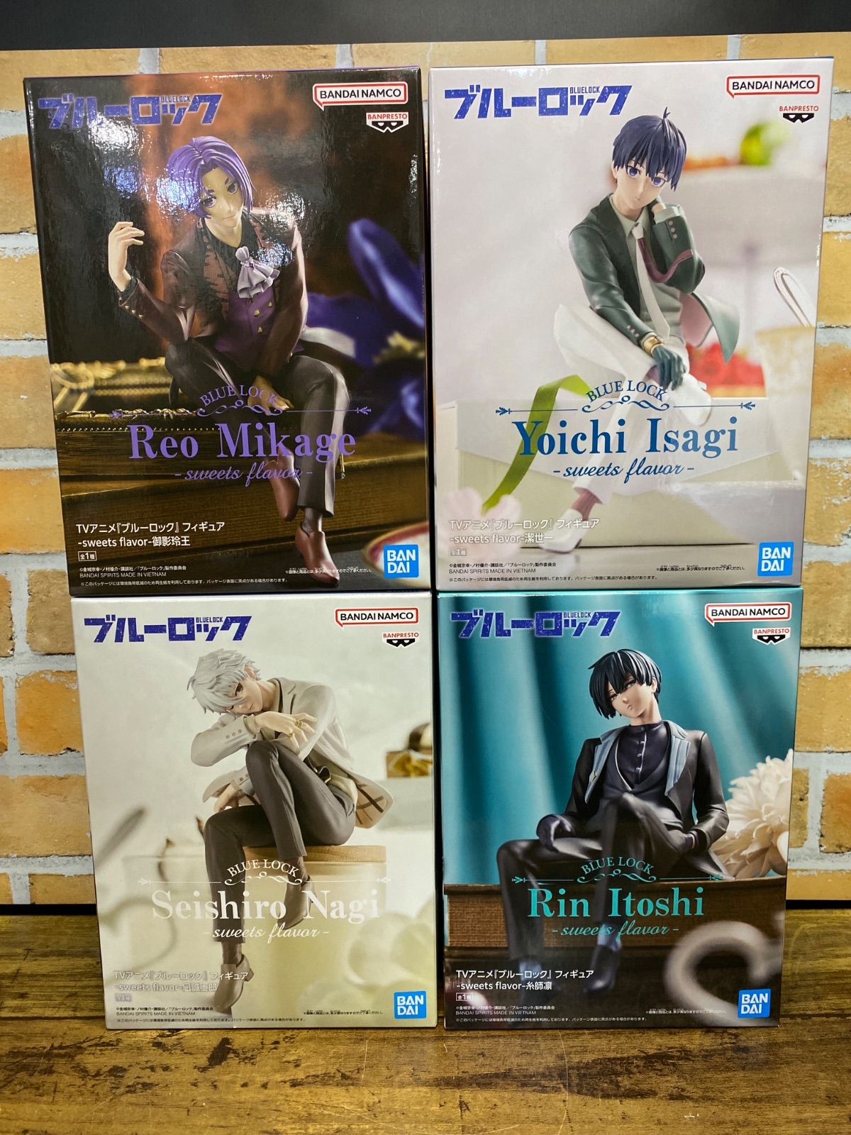 未開封・ダンボール発送】ブルーロック sweets flavor フィギュア 4個