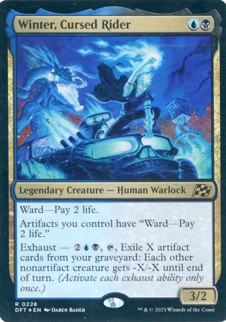 中古】マジックザギャザリング 0228[R]：【DFT】【FOIL】Winter Cursed