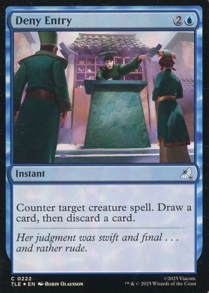 中古】マジックザギャザリング 0222[C]：【TLE】【FOIL】Deny Entry