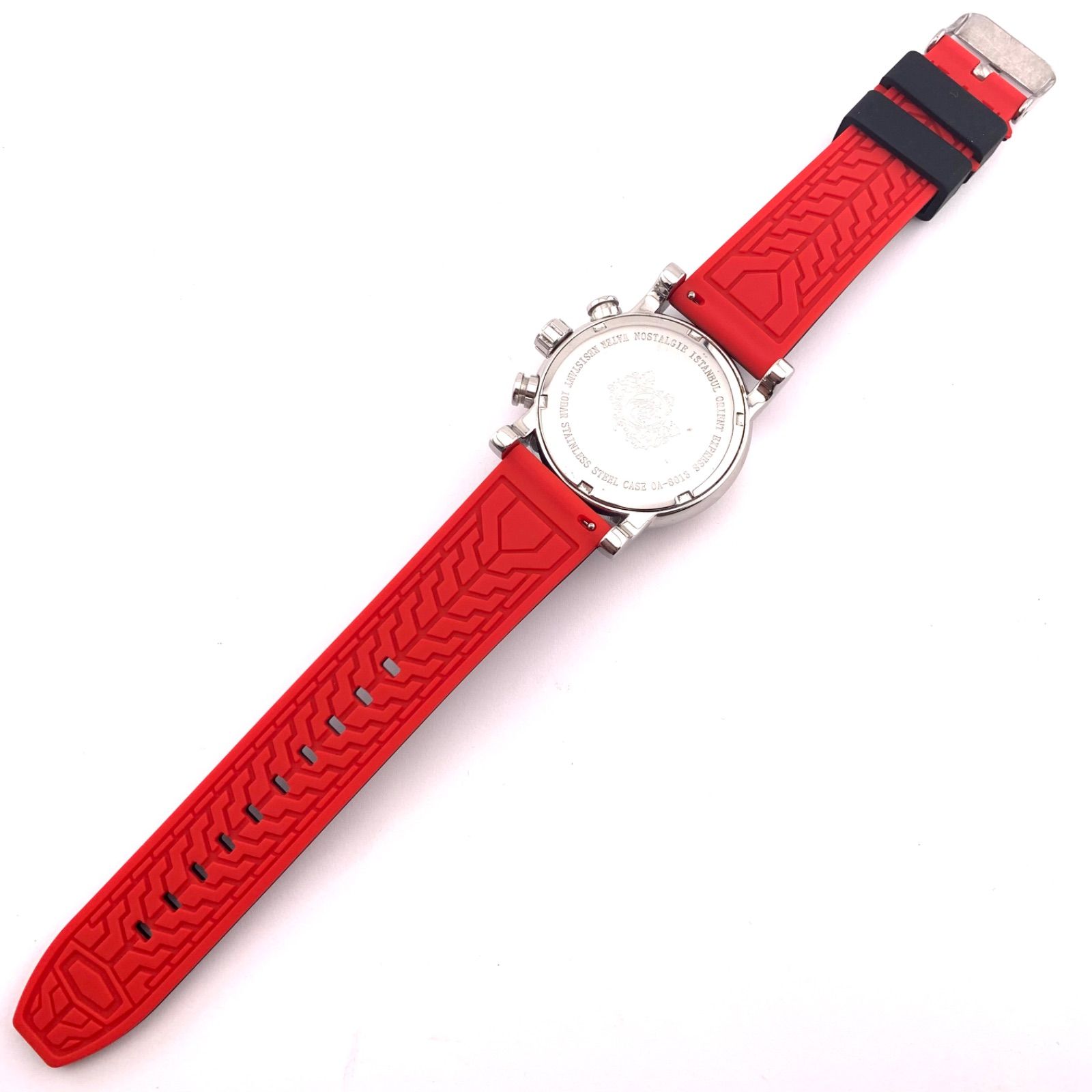 中古】ORIENT EXPRESS ISTANBUL OA-8013 クロノグラフ 腕時計 ブラック 