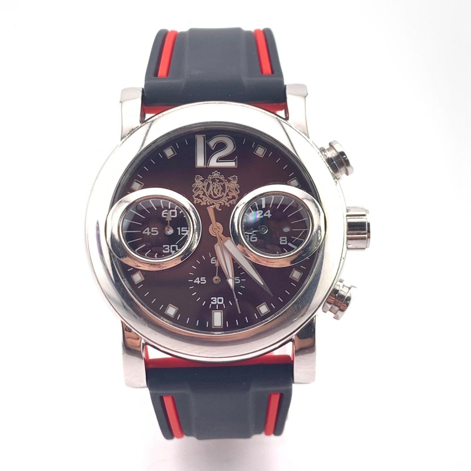 中古】ORIENT EXPRESS ISTANBUL OA-8013 クロノグラフ 腕時計 ブラック 
