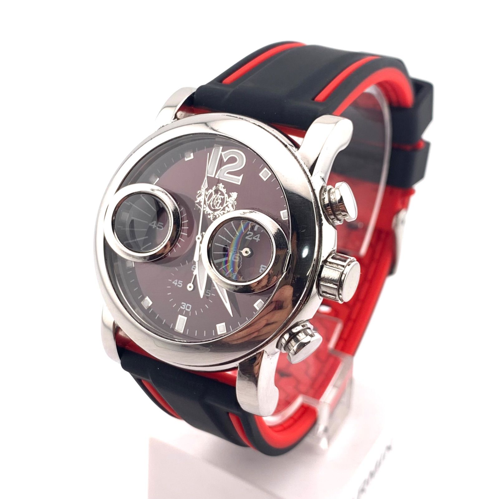中古】ORIENT EXPRESS ISTANBUL OA-8013 クロノグラフ 腕時計 ブラック 