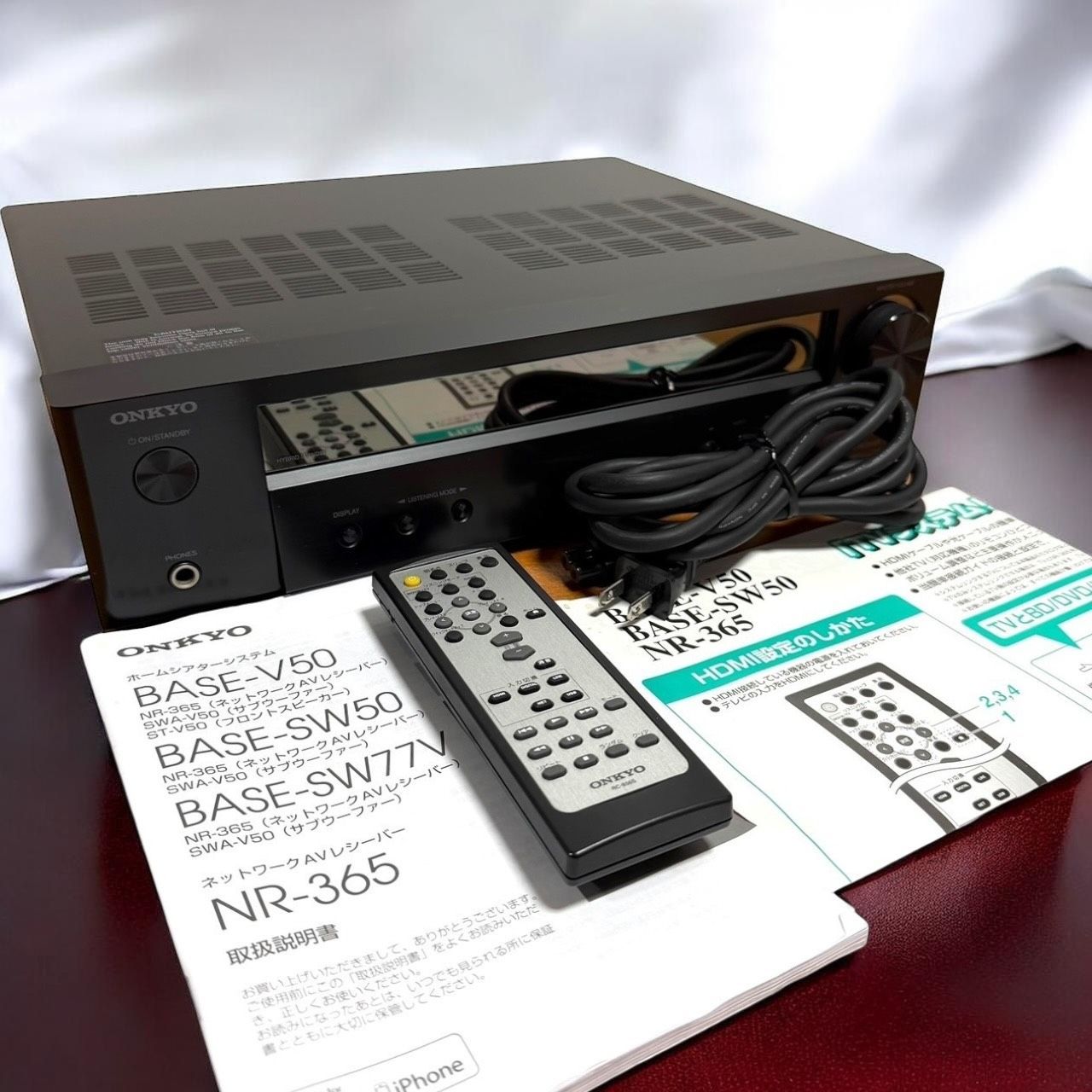 ☆送料無料 美品 ONKYO オンキョー NR-365 B ブラック ネットワーク AV