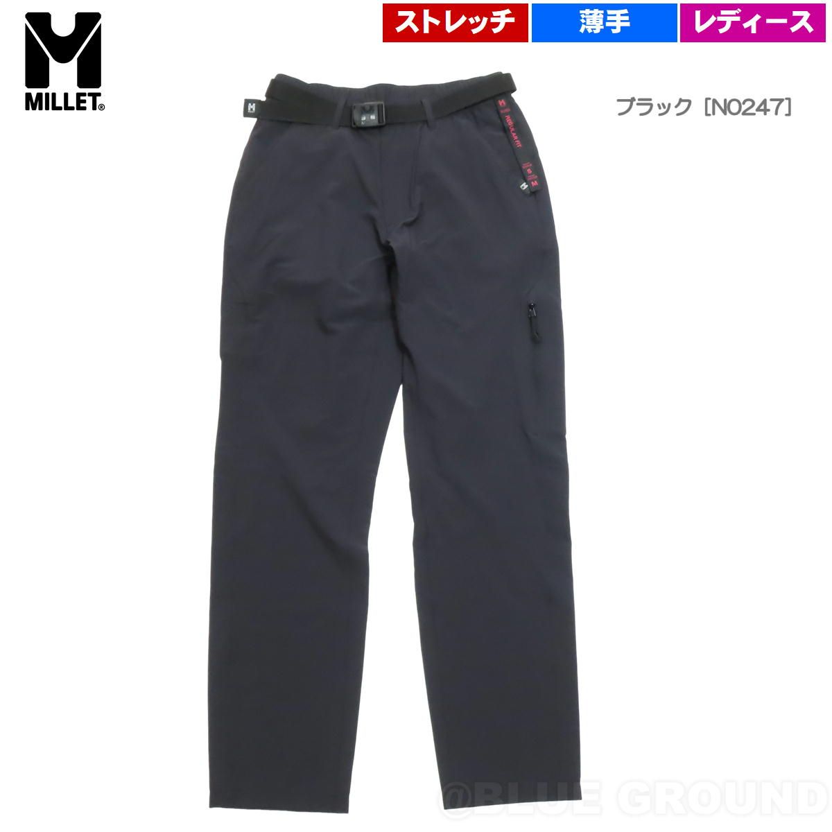 ミレー セーニュ2 ストレッチパンツ レディース ブラック N 0247 M 日本L