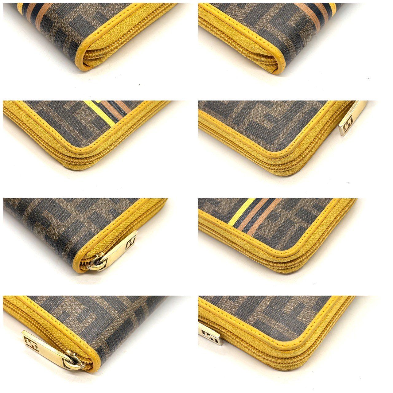 視線より、余韻で魅せる】 FENDI 長財布 ズッカ ペカン ラウンド