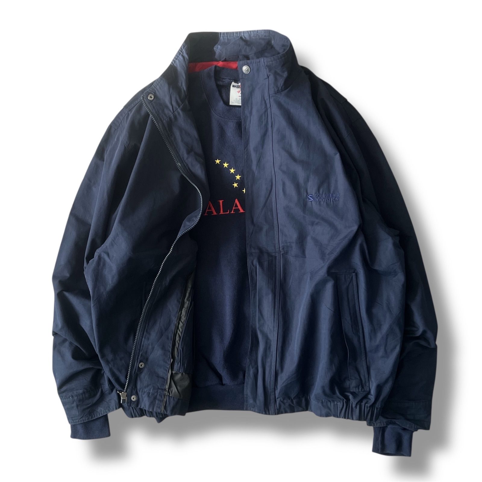 シティーボーイ スイングトップ 短丈 × Jerzees スウェットシャツ 古着 