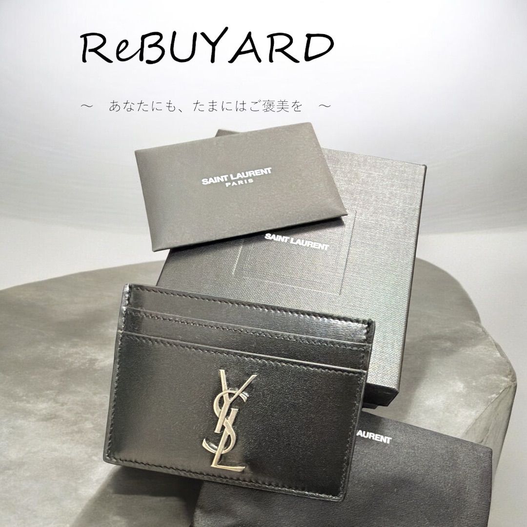 新品未使用・付属品完備】SAINT LAURENT サンローラン YSLロゴ レザー