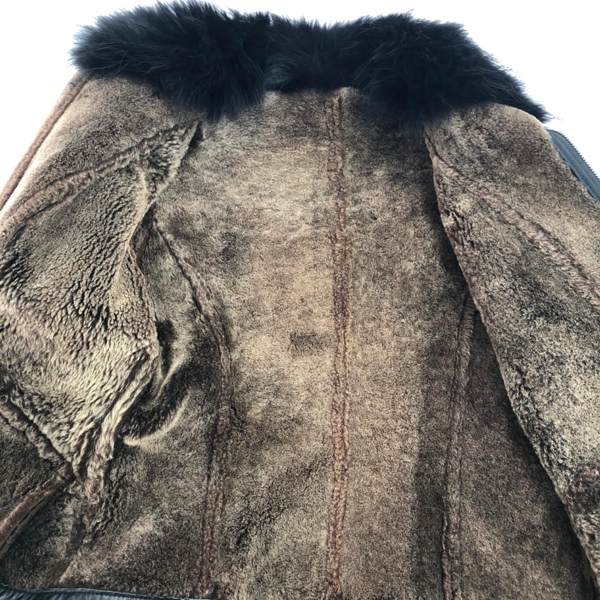 EPOCA エポカ ムートンジャケット サイズ:40 ラクーンファー/ジップ
