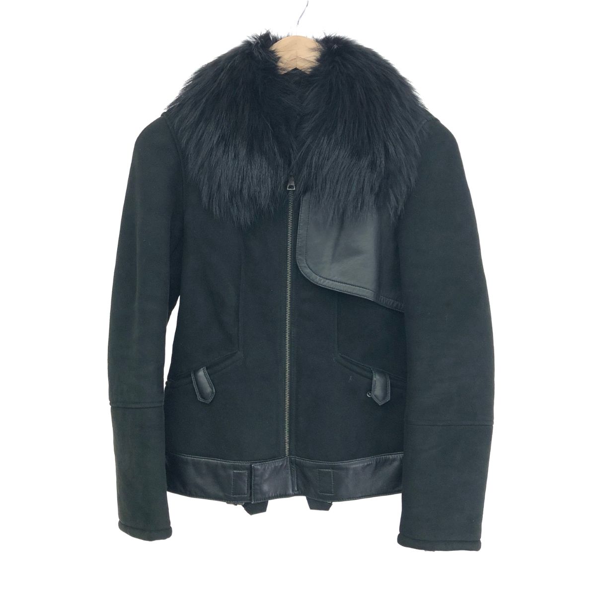 EPOCA エポカ ムートンジャケット サイズ:40 ラクーンファー/ジップ