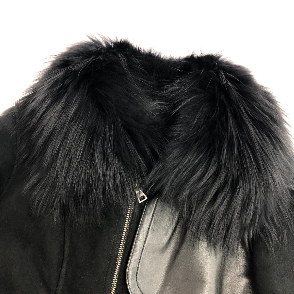 EPOCA エポカ ムートンジャケット サイズ:40 ラクーンファー/ジップ