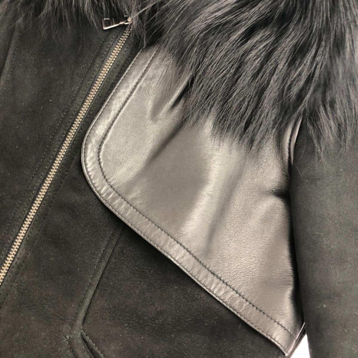 EPOCA エポカ ムートンジャケット サイズ:40 ラクーンファー/ジップ