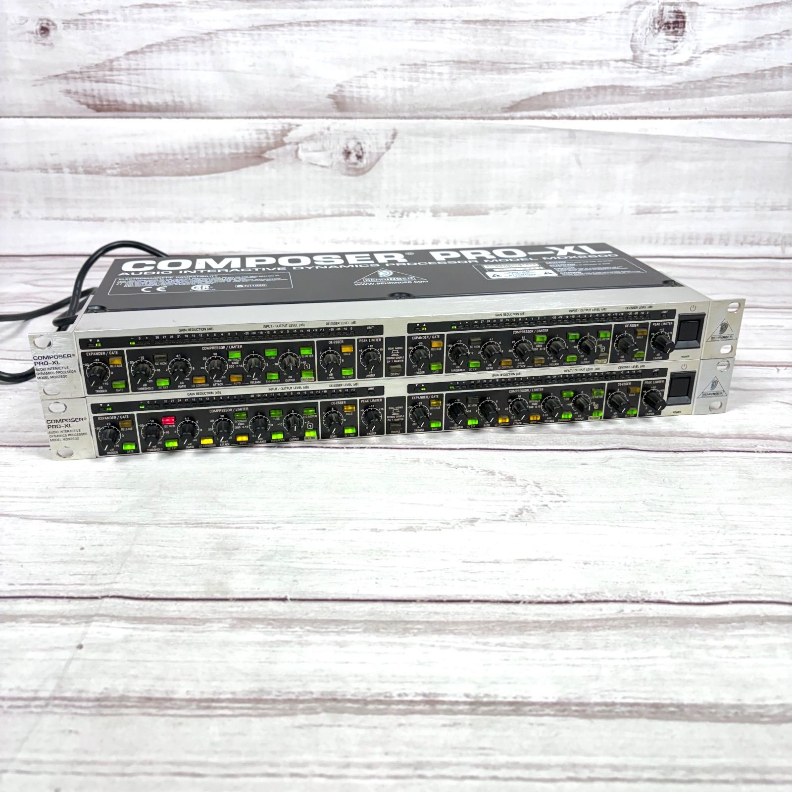 BEHRINGER MDX2600 ベリンガー コンプレッサー 2台セット - メルカリ
