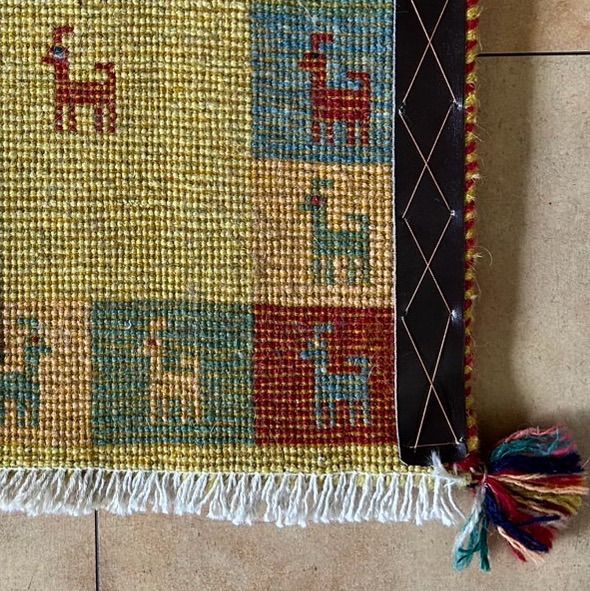 ギャッベ ソルタニ 本物 ペルシャ 手織り サイズ 99×144cm ラグ ギャッベ ソルタニ 本物 ペルシャ 手織り サイズ 99×144cm ラグ 【公式