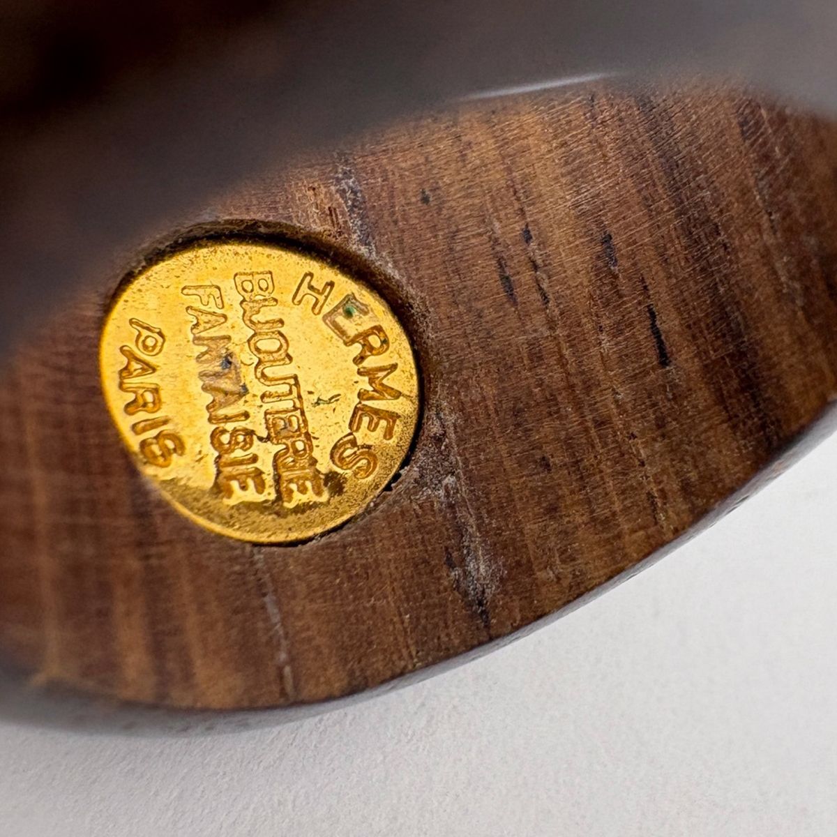 エルメス HERMES セリエ ウッドリング 指輪 リング 10号 ウッド GP