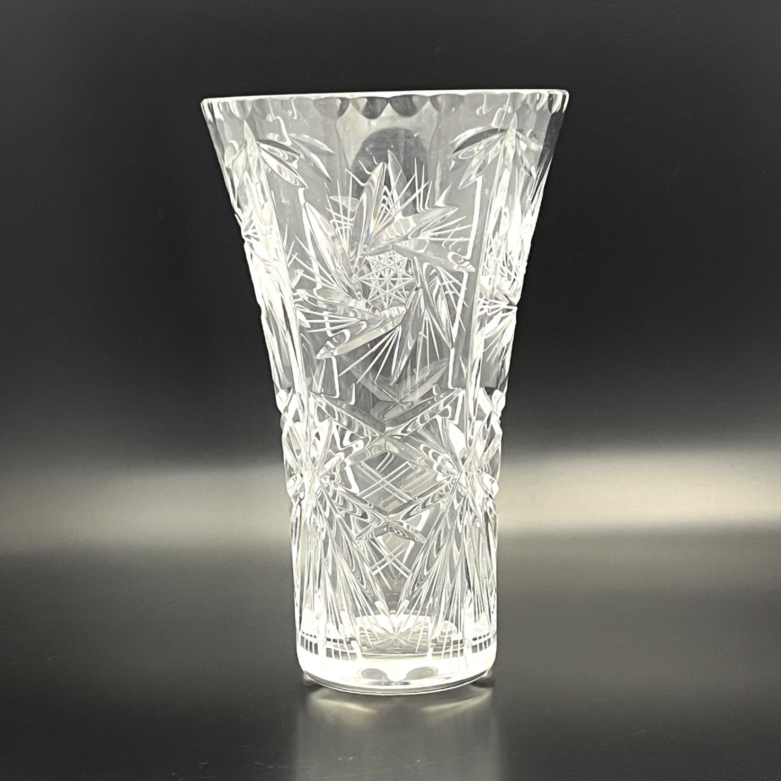 BOHEIAボヘミアンクリスタル花瓶 BOHEMIA ボヘミア】 クリスタルガラス フラワーベース 花瓶 - メルカリ