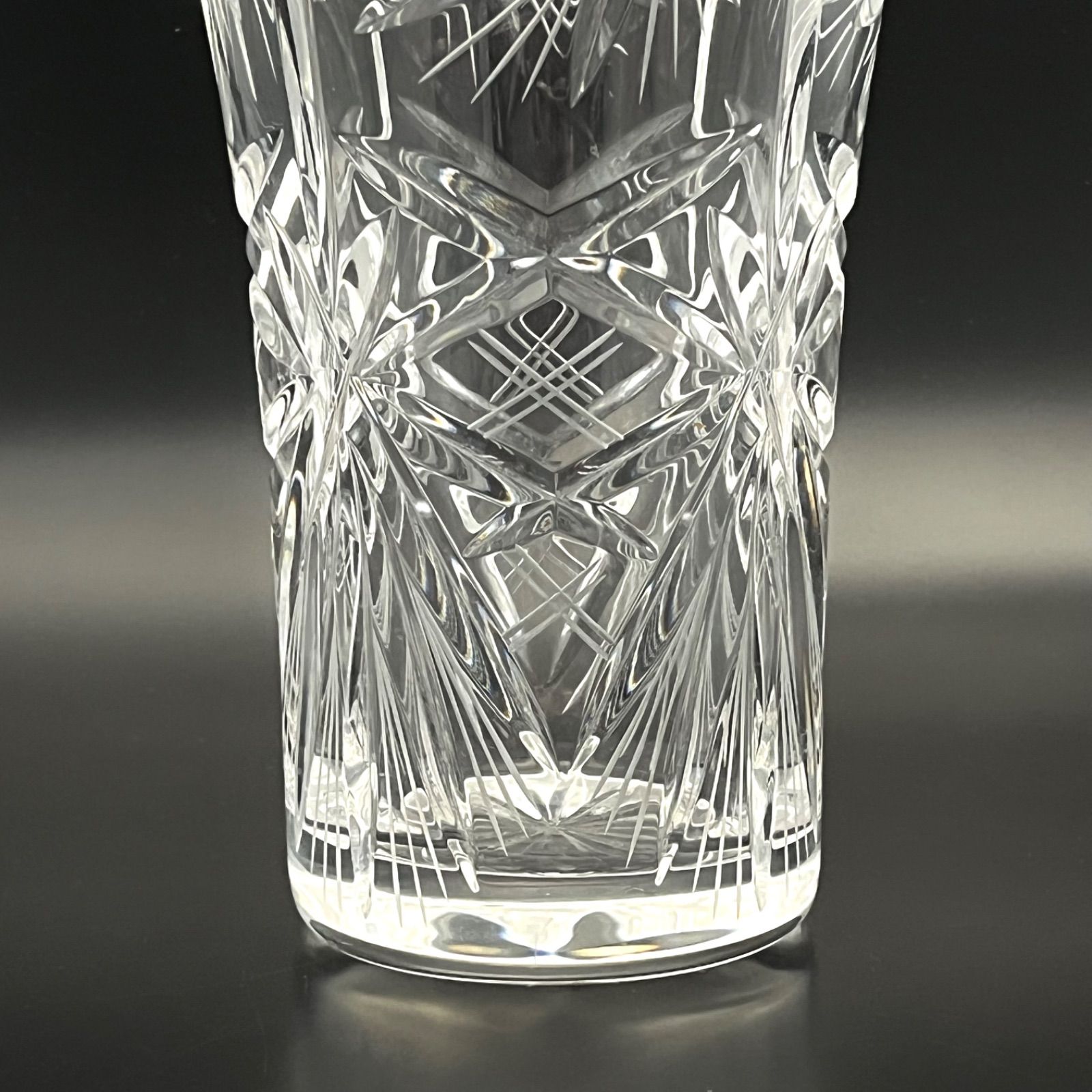 廃盤】Bohemia ボヘミアクリスタル 花瓶 フラワーベース ワイン