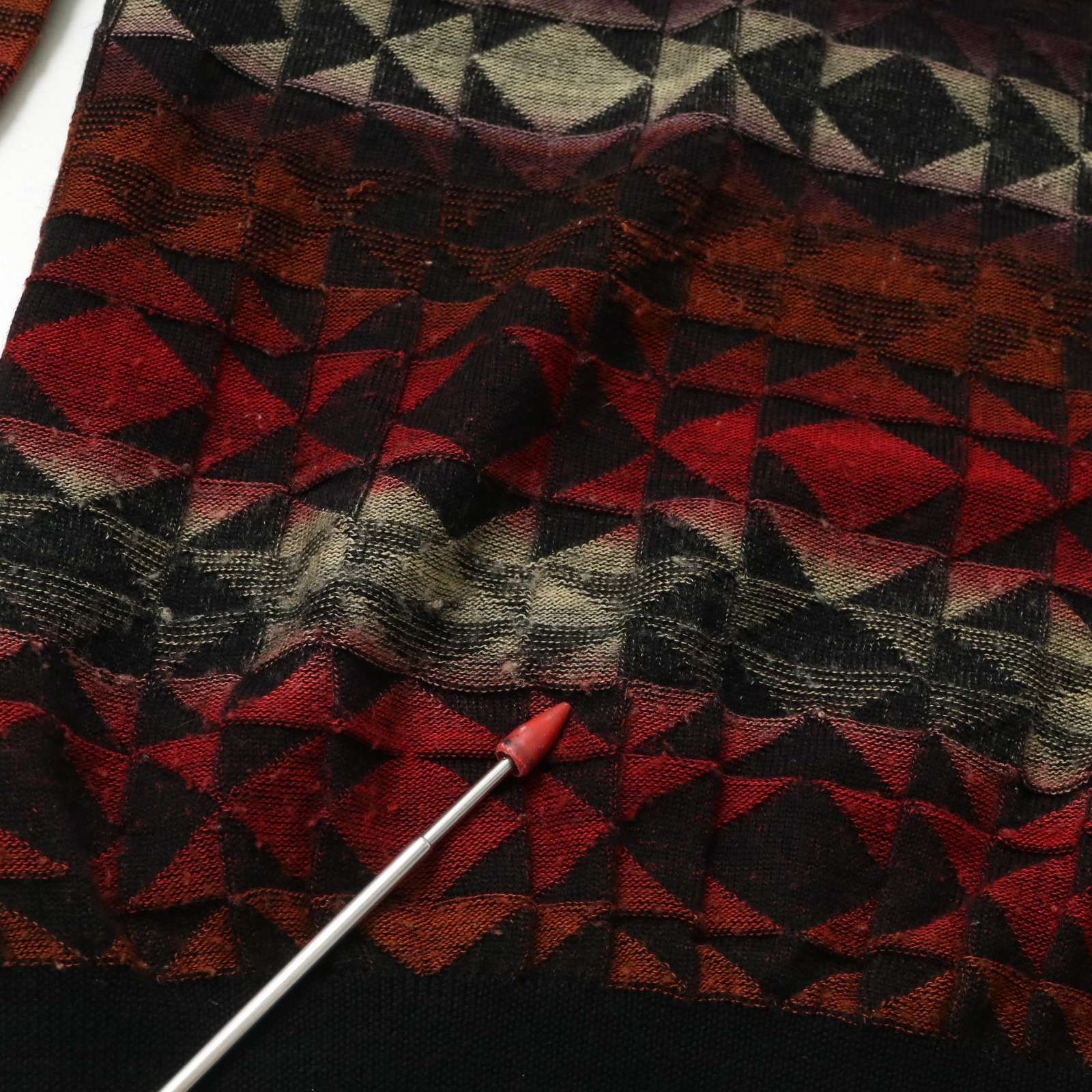Iroquois イロコイ 285204 Amish Quilt Links Knit☆ ウール 