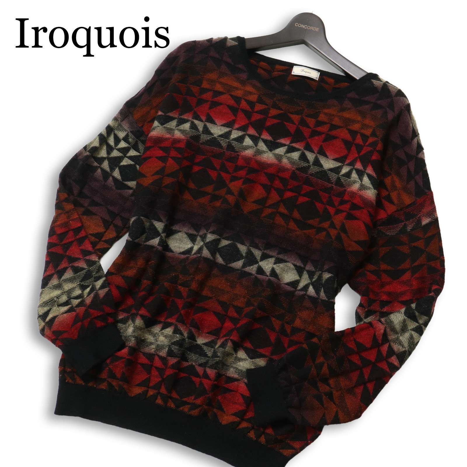Iroquois イロコイ 285204 Amish Quilt Links Knit☆ ウール