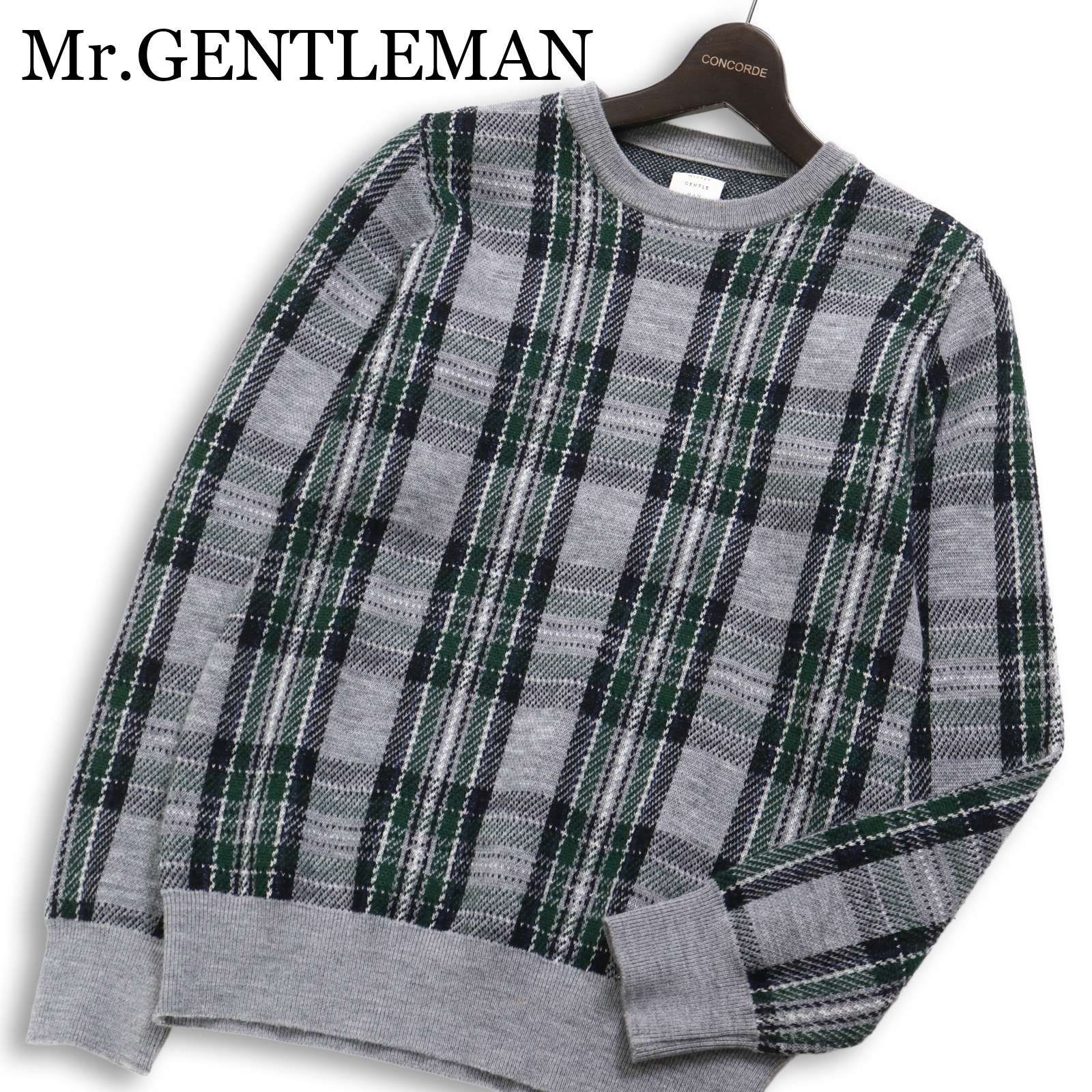 Mr.GENTLEMAN ミスタージェントルマン 秋冬 ウール100％☆ チェック 