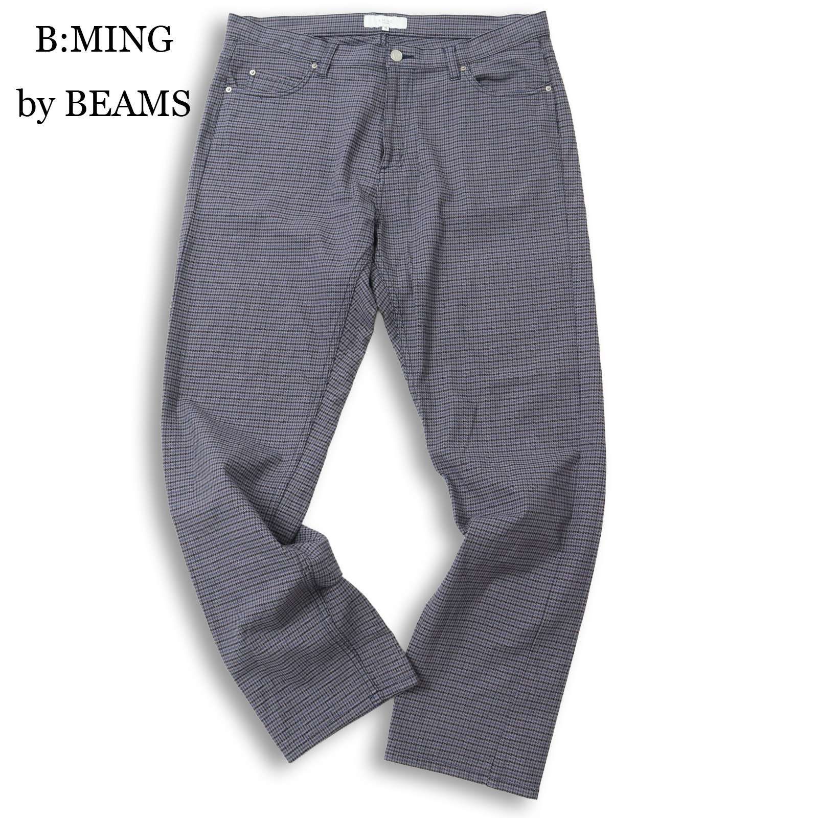 B:MING by BEAMS ビームス 通年 ストレッチ 千鳥柄☆ テーパード